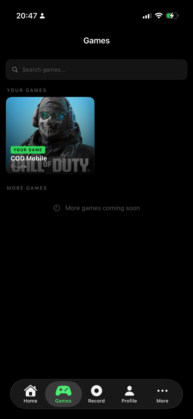 Games · pick your title